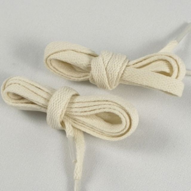 신발끈 교체용납작끈 일반 아이보리 120cm 커스텀