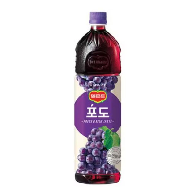 롯데 델몬트 포도100 1.5L 6페트 - 100% 포도 주스