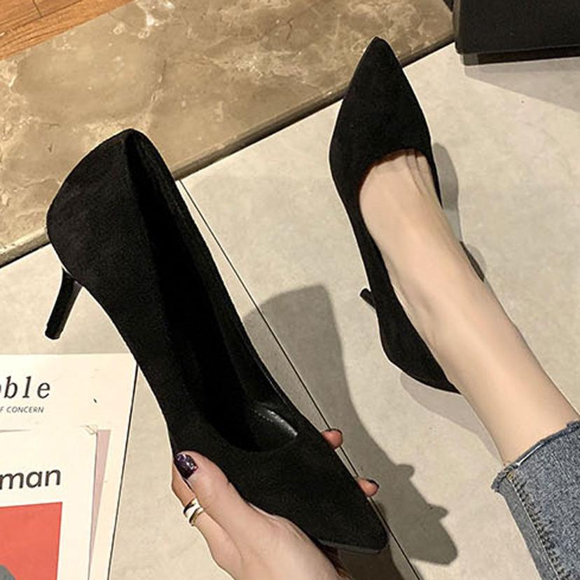 여성 미들힐 펌프스 5cm 7cm 하객룩 직장인 구두