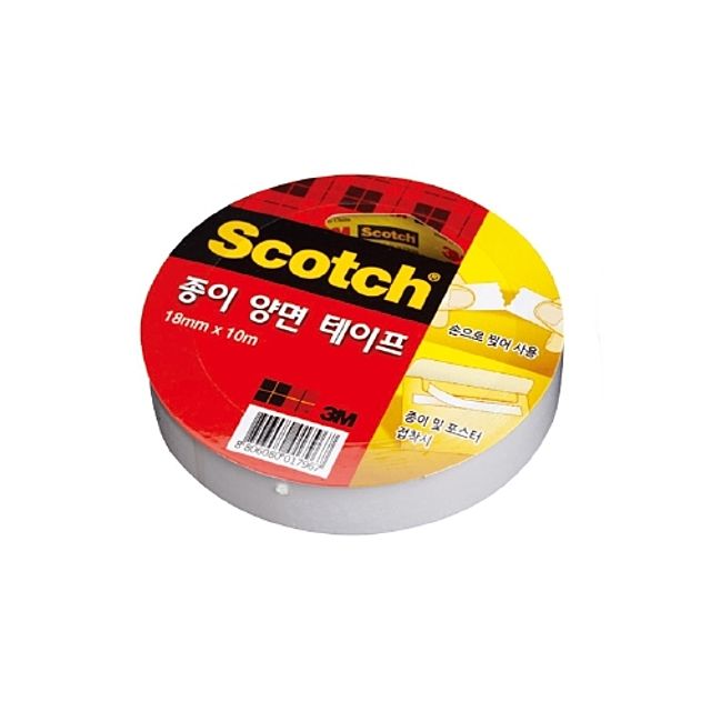 3M 스카치 종이 양면 테이프 1810 - 중간 폭 접착 솔루션