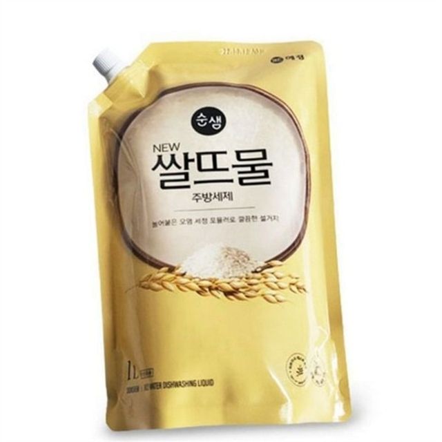 쌀뜨물 주방 방세제 액체형 주방 방세제 리필용 대용량 설거지 기름때 제거 생활용 음식물 얼룩 냄새