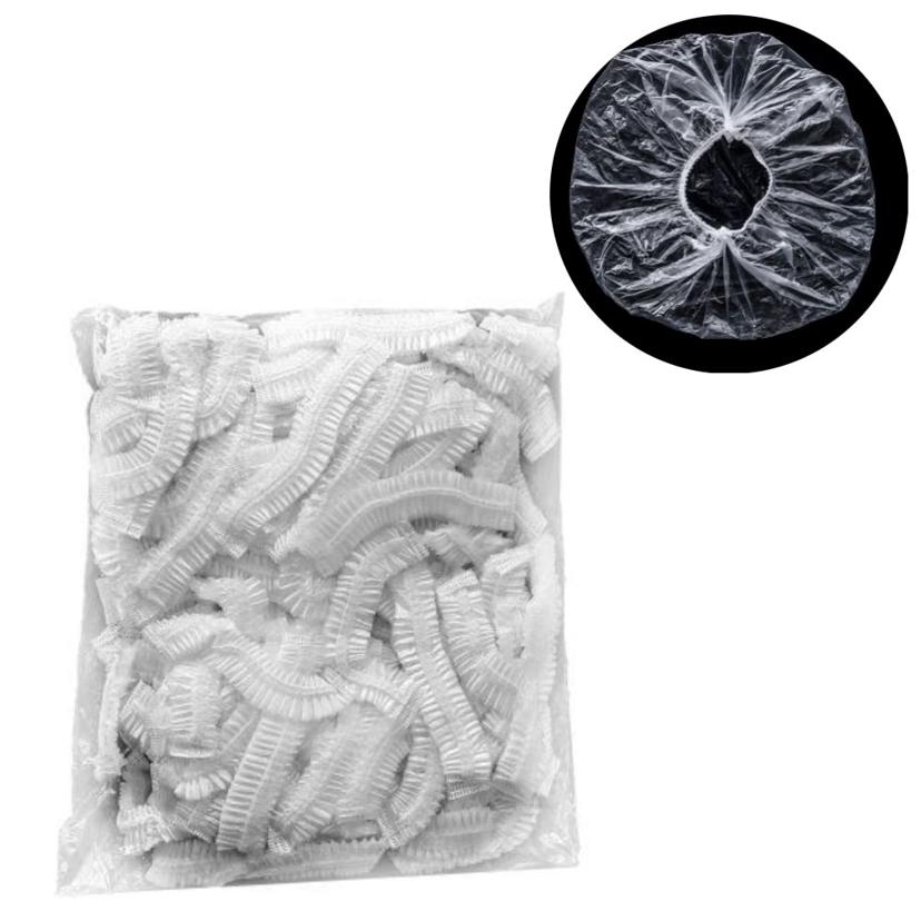 일회용 비닐 헤어캡 100P - 샤워 및 염색용 캡