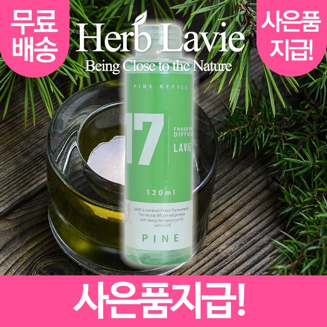 라비에 허브타임 리필액 파인 솔향 세차용 방향제
