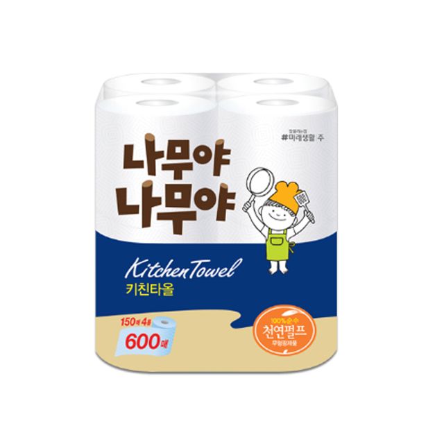 나무야나무야 키친타올 150매 4롤 - 미래생활 주방타올
