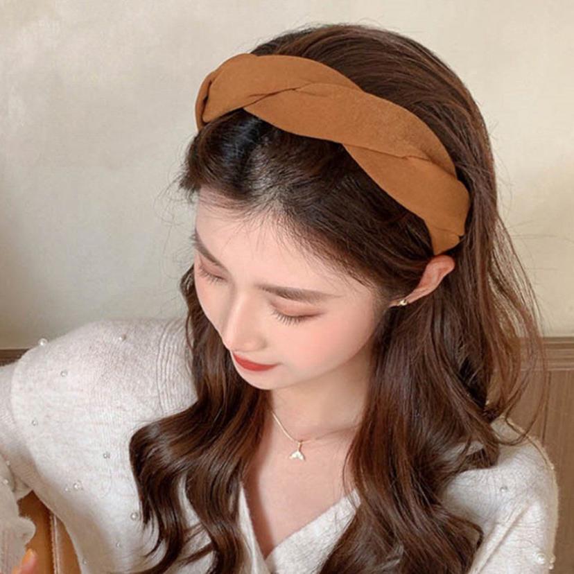여성 올림머리 머리띠 단발 및 긴머리용 편안한 헤어밴드