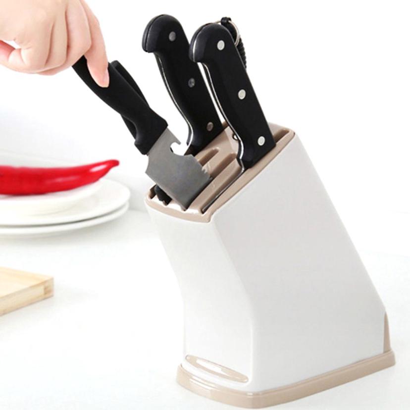 싱크대 칼꽂이 주방 칼 보관 거치대 베이지 컬러