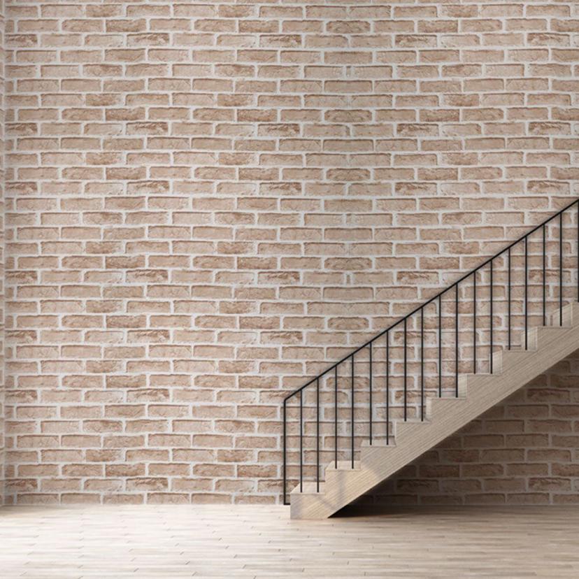 단열 벽지 100X20m 돌담길 보온 디자인 벽지 - 곰팡이 방지