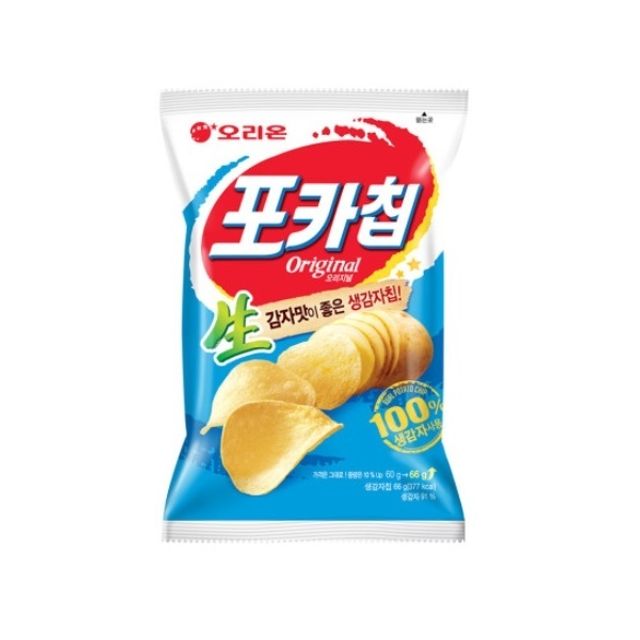 오리온 포카칩 오리지널 66g 바삭한 감자칩 과자