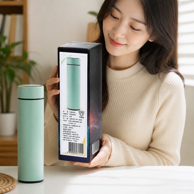 온도확인 스마트 보온보냉병 액정표시 우유 분유텀블러
