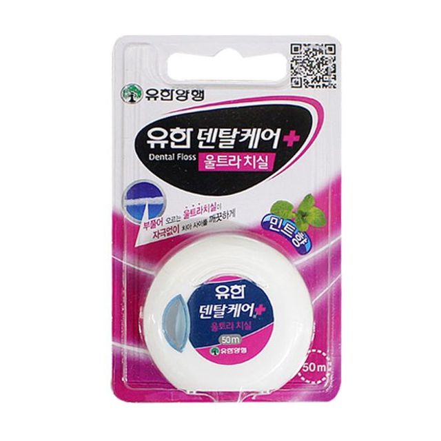 민트향 치실 50m - 치간 이물질 및 치태 제거용