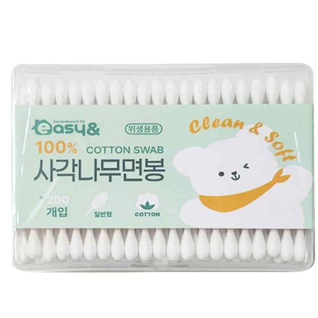 면봉 200p 메이크업면봉 귓속면봉 솜면봉 귀지제거