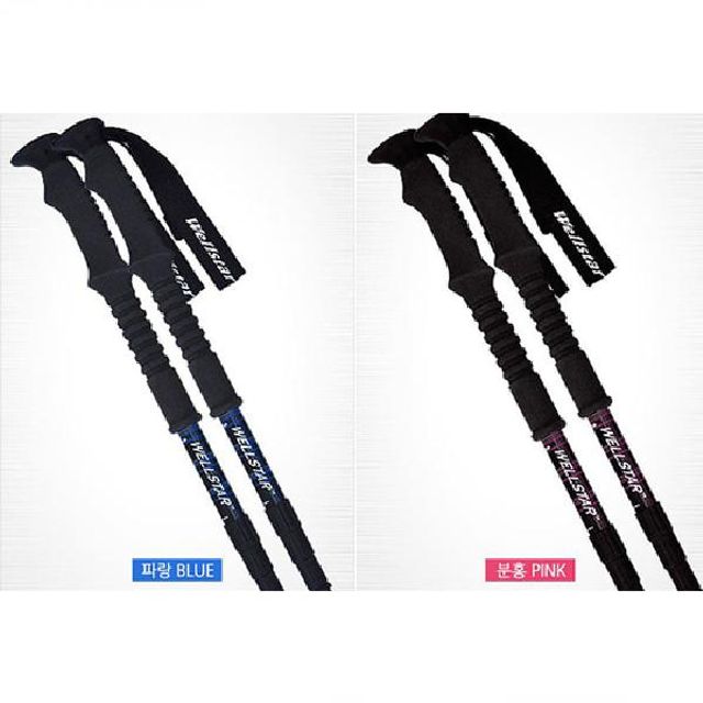 (SM)WELLSTAR 일자형 4단 등산스틱 W.S-CA1405
