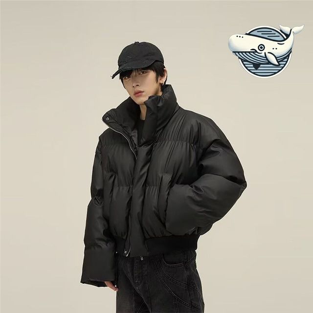 편안한 남성용 겨울 숏패딩 스타일리시한 오버핏