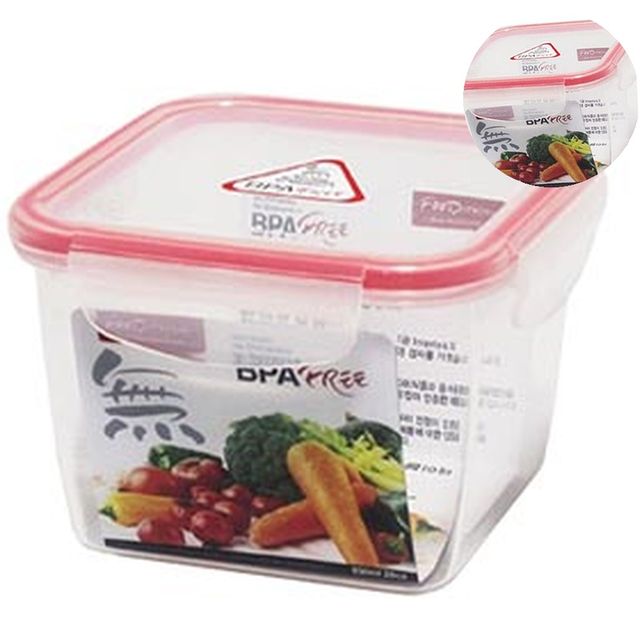 사각밀폐용기 투명밀폐용기 밀폐용기 850ML