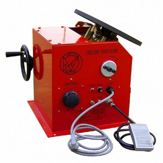 턴테이블 YCT-100T 핸들식 0-6rpm 용접용품
