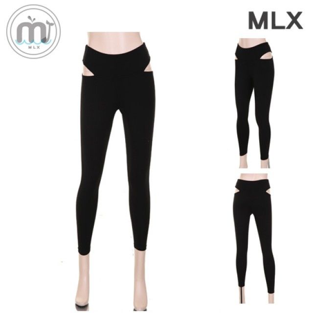 (MLX) 여자 레깅스 허리라인 포인트 디자인 요가복 DM_416