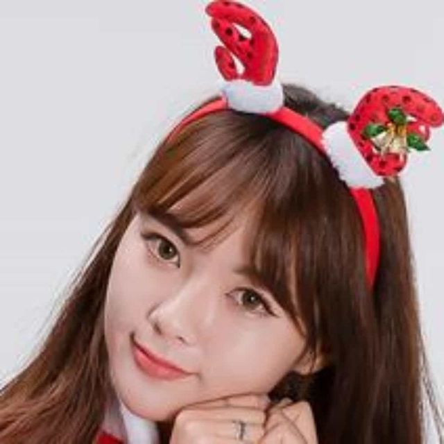 루돌프 머리띠 이벤트 소품, 크리스마스 촬영 파티용품