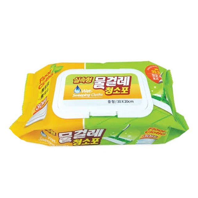클린업 물걸레 청소포 실속형 중 30매 효율적 청소용품