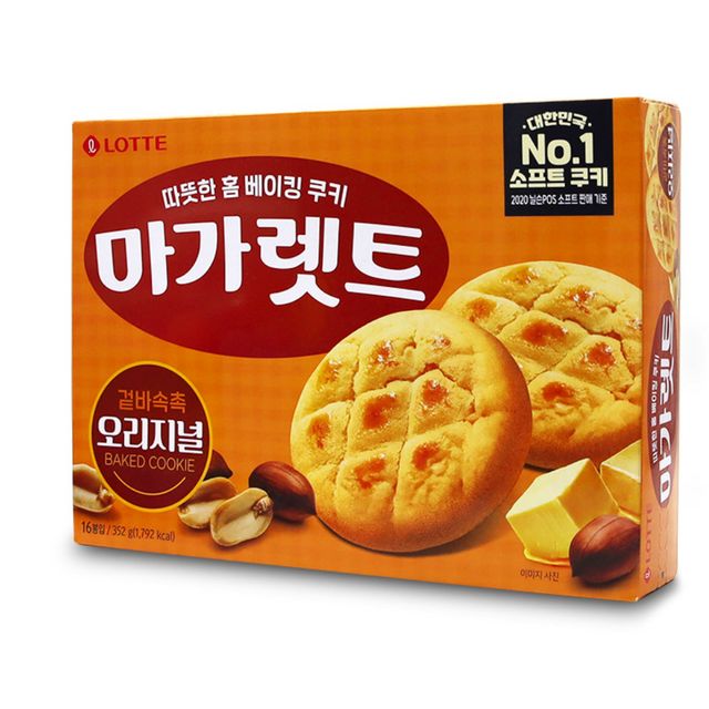 롯데 마가렛트 352g 8개입 - 탕비실 간식으로 인기 있는 쿠키