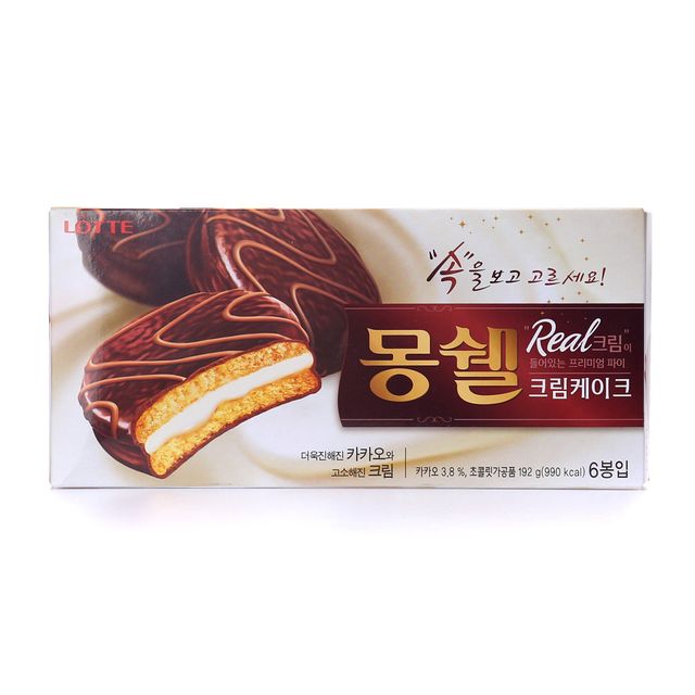 롯데 몽쉘크림케이크 16개입, 촉촉한 초코케이크와 부드러운 크림