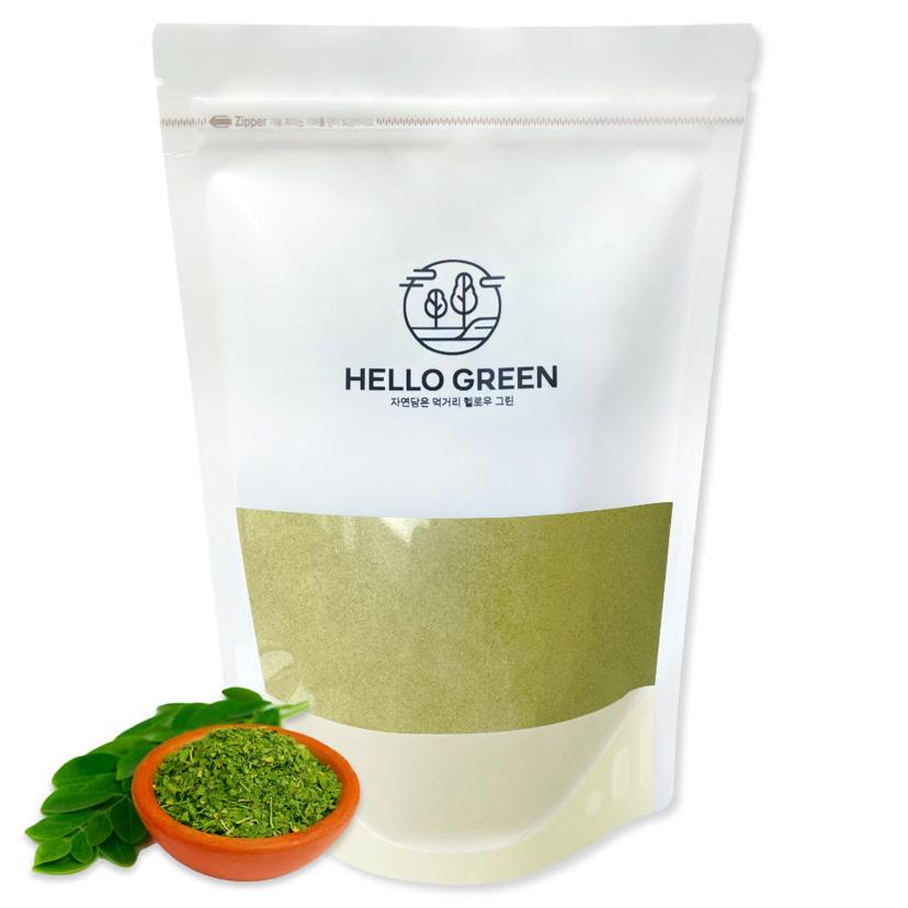 헬로우그린 모링가잎 분말 500g 대용량 건강 가루