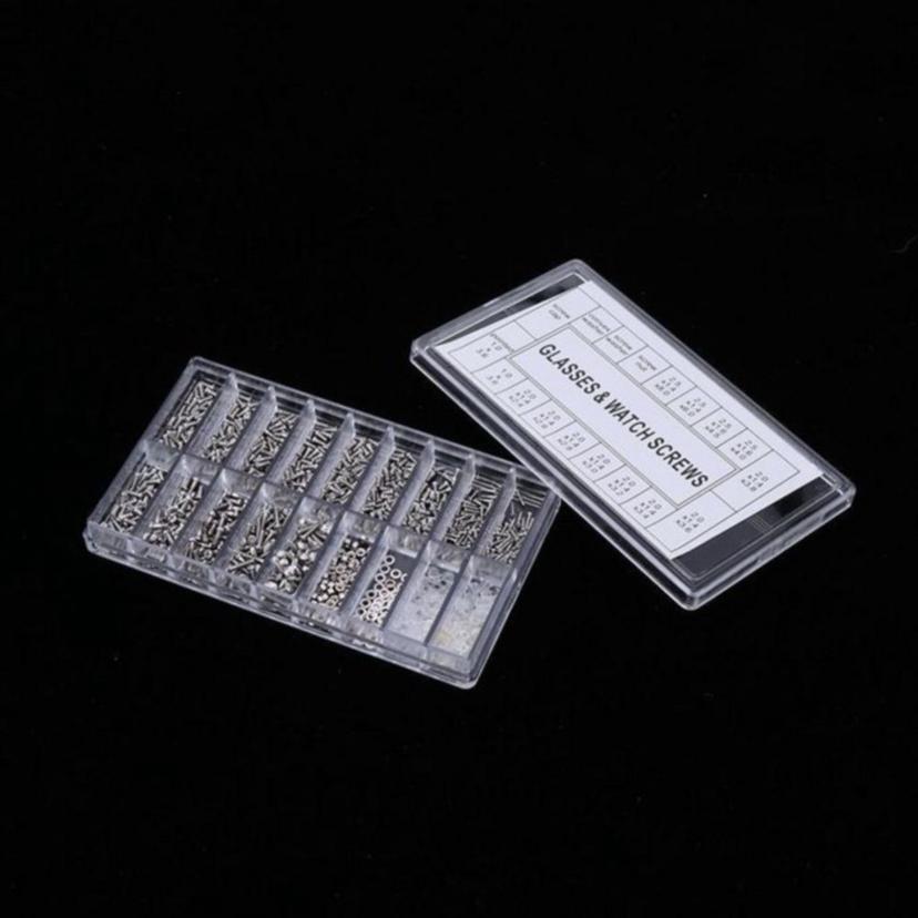 시계 안경 나사 부품 18종 세트 - 1000pcs 정밀 수리 키트