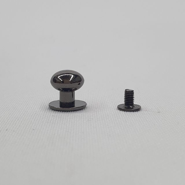 가죽공예 부자재 단추 솔트레지 흑니켈 10mm 5P 솔트