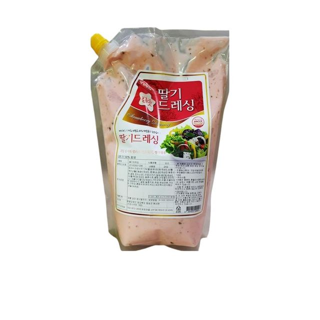식자재 식재료 도매 딸기드레싱 평강 2Kg x4개