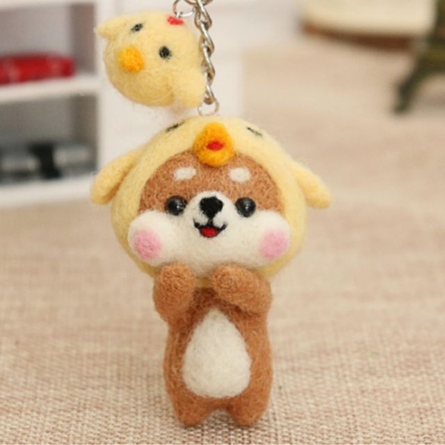 양모펠트 니들펠트 DIY 만들기세트 취미키트 강아지 인형 만들기 재료 포함