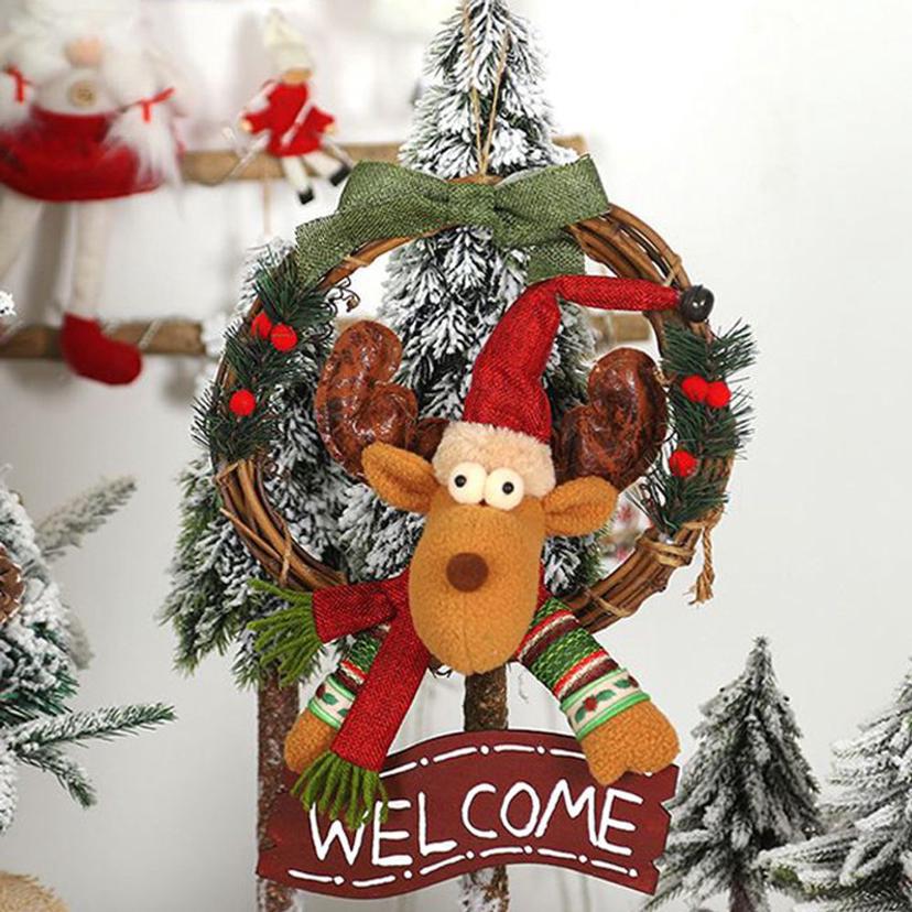 벽걸이 크리스마스 인형 산타 눈사람 루돌프 트리 장식
