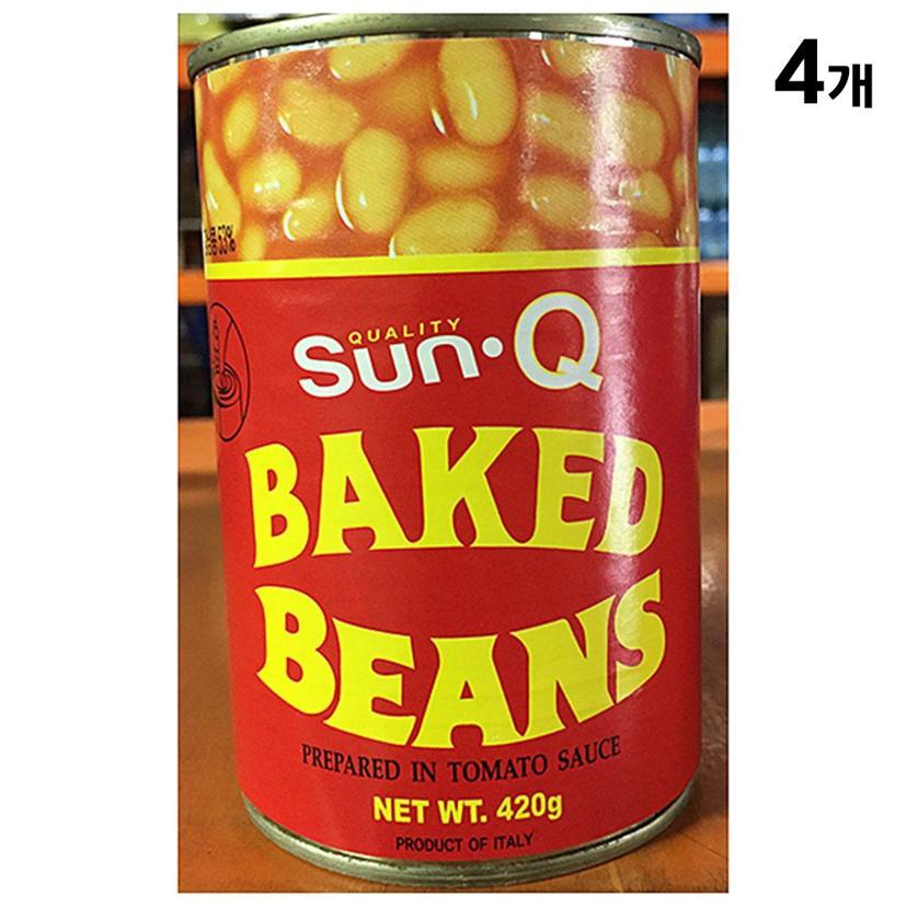베이키드 빈스 썬큐 420g x 4개 세트 - 부대찌개 필수