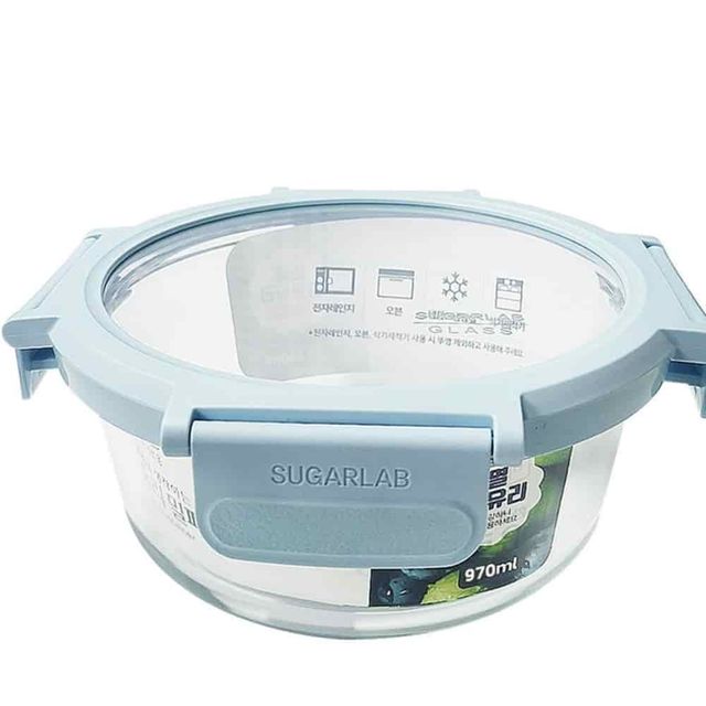 유리밀폐용기 970ml 야채보관함 채소용기 반찬통