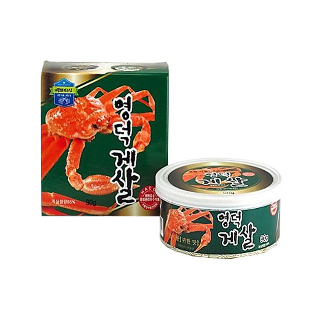 영덕게살 5캔 세트 - 90g X 5캔, 순수 게살 통조림