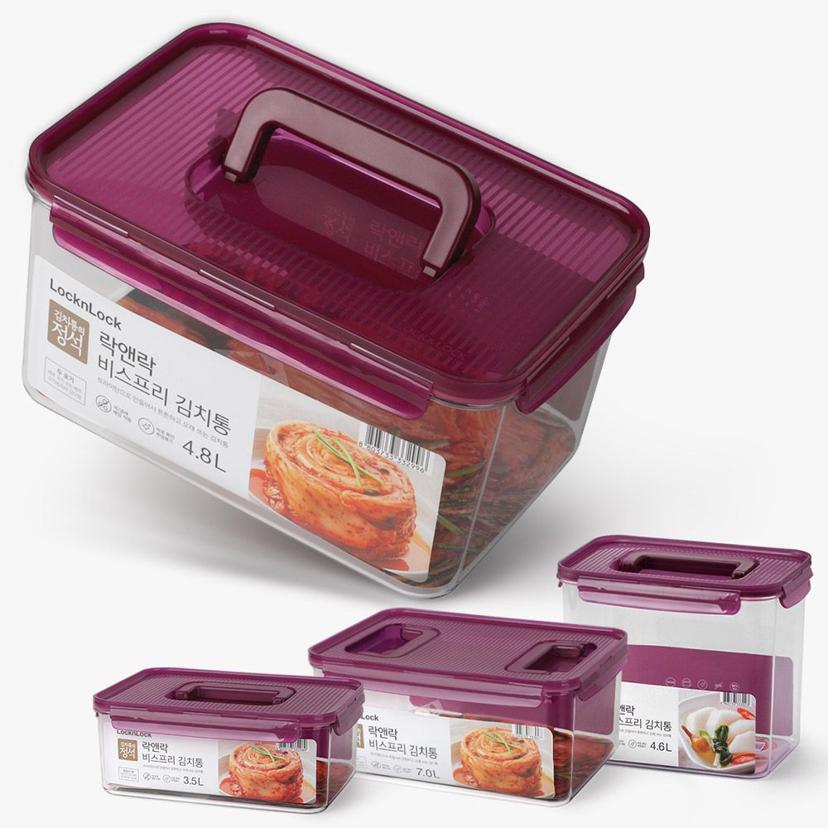 직사각형 김치통 김장 보관 용기 반찬통 적층 가능