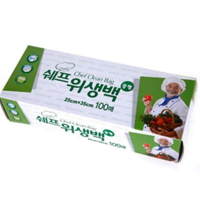 위생백 25x35 100매 투명비닐 음식비닐 위생팩 식품비닐봉투