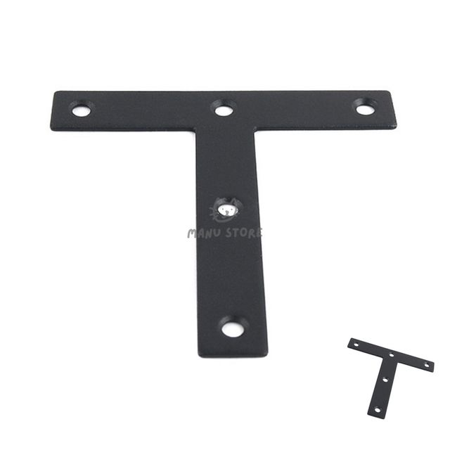 철물부속 스틸평철 평철 120x120x2T 흑색 T자 21mm