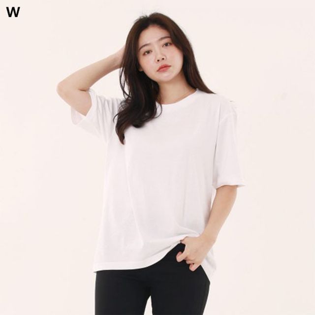 키멜 오버핏 라운드티셔츠 SD-220269 - 트렌디한 루즈핏 기본 티