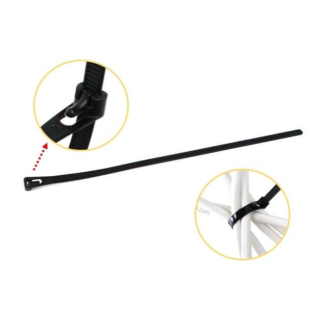 케이블타이 20cm 30개입 지퍼백포장 재사용 가능 정리용품
