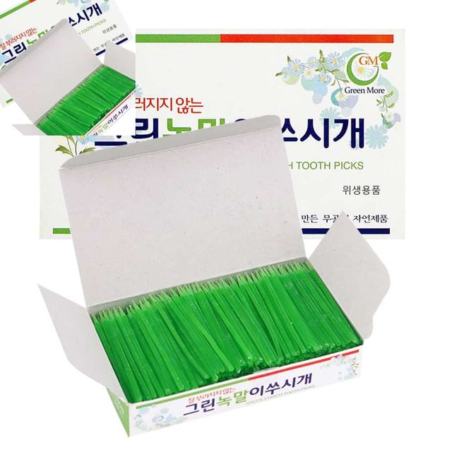 그린 녹말 이쑤시개 업소용이쑤시개 일회용이쑤시개 요지 1회용이쑤시개