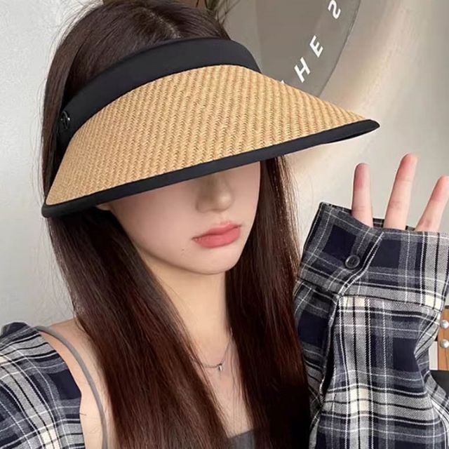 썸머햇 선캡 밀짚햇 햇빛가리개 라탄 썬캡 모자