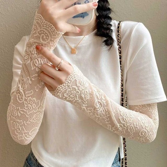 레이스 여성 팔토시 시원한 망사 스판 토시 데일리