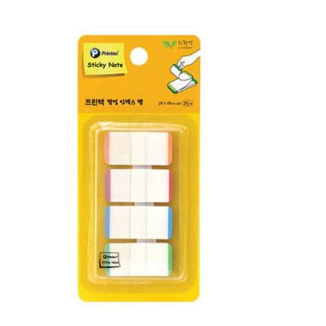 인덱스탭 38x18 25매 네임라벨 파스텔인덱스 분류스티커 북마크