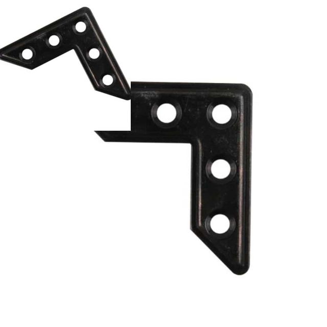 평철 ㄱ자 48X48X15 흑도금 코너브라켓 꺽쇠철물 철물부속품 코너꺽쇠