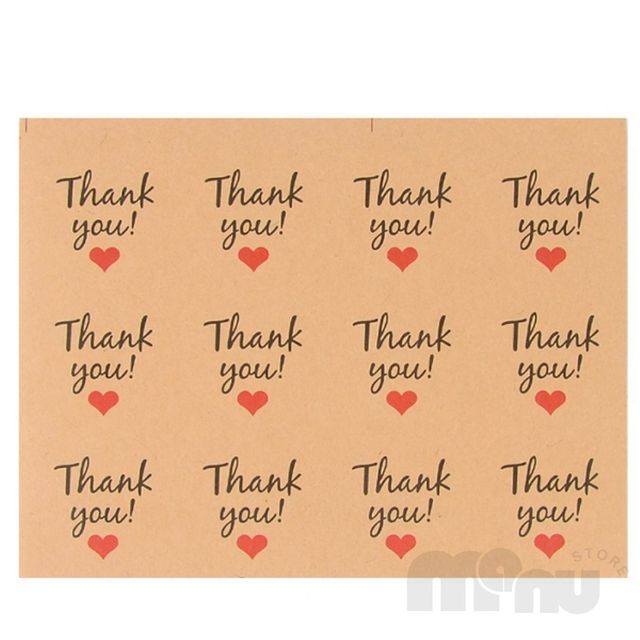 라벨스티커 서비스스티커 THANK YOU 스티커 1장