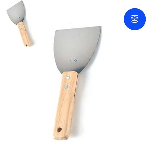 업소용 볶음요리 우든 중 철판뒤집개 스텐볶음주걱 볶음스푼 요리용스크래퍼
