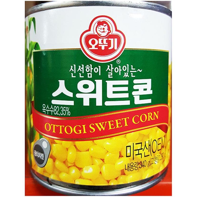 오뚜기 스위트콘 캔 340g 4개 세트 업소용 식자재