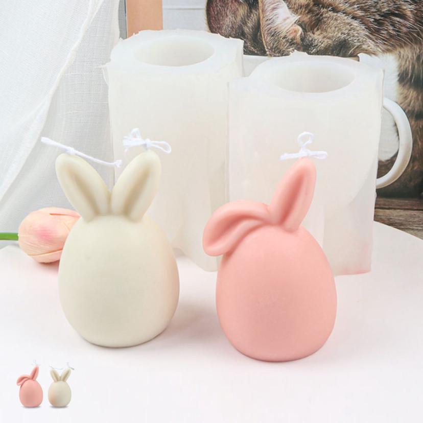 3D 토끼 실리콘 몰드 수제 비누 석고 방향제 틀