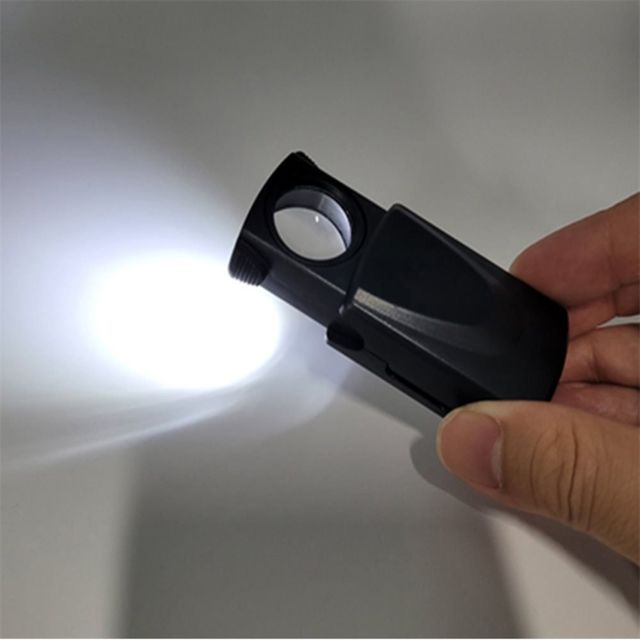원터치 led 확대경 검사용돋보기 초소형확대경 휴대용확대경
