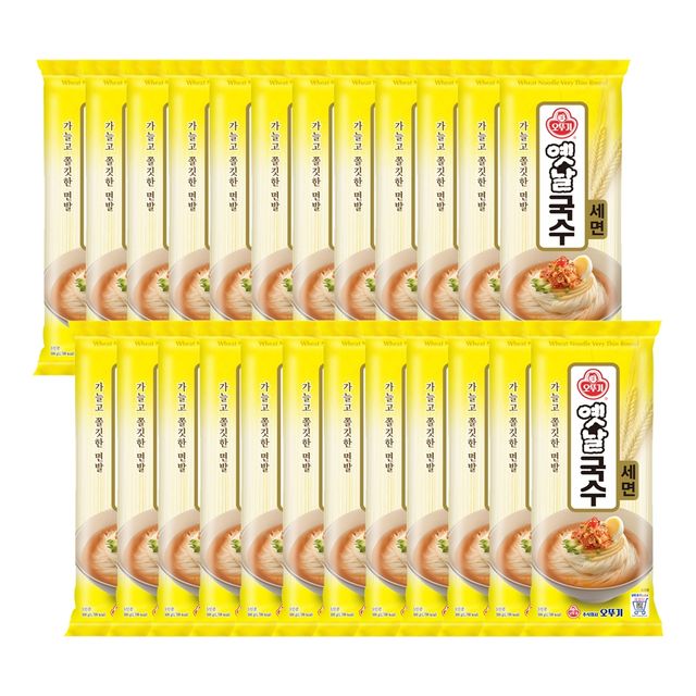 옛날국수 세면 500G 24개 - 얇고 부드러운 전통 세면으로 깔끔한 국수 요리