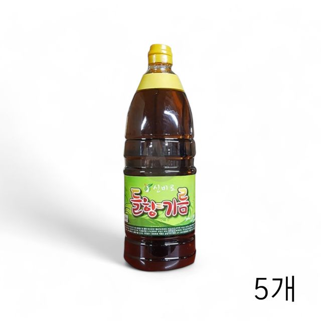 진성 신비로 들향기름 1.8L X 5개 업소용 식당들기름